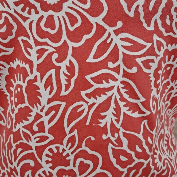Gretchen Scott Designs Size Small Coral and White Collared Shirt 3/4 Sleeves - Picture 5 of 14